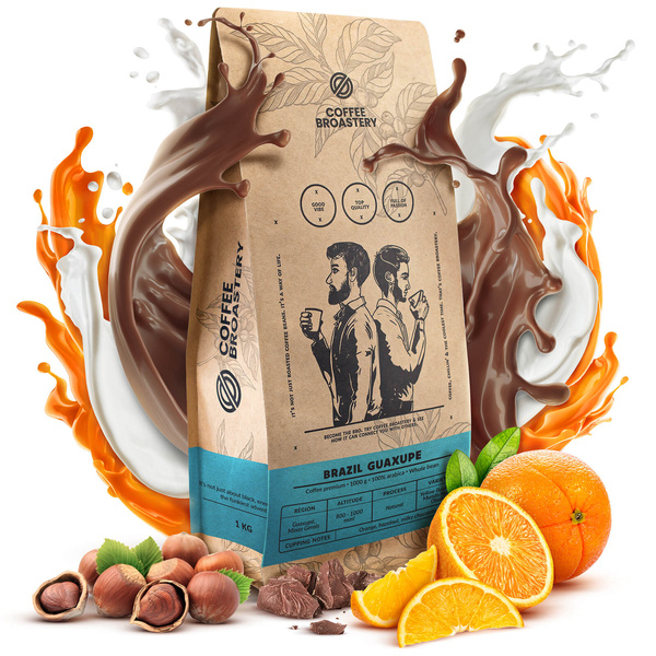 Bro Coffee Roastery - Hela bönor kaffe Brazil Guaxupe Premium 1 kg