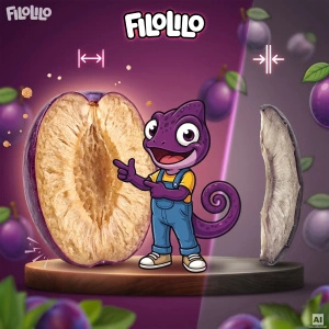 FiloLilo – Frystorkade plommon (halvor) 20 g