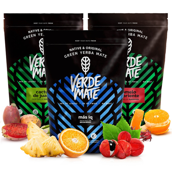 Yerba Verde Mate Grön 3x500g olika blandningar