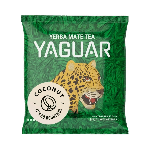 Yerba Mate-set: prover Yaguar 10x50g + Kalebass + Bombilla