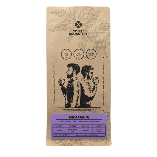 Coffee Broastery - Hela bönor kaffe Nicaragua Colibrí Azul Speciality 400 g