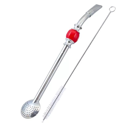 Bombilla Bomba med röd sten