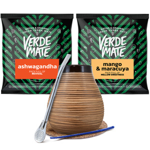 Yerba mate set Bombilla Calabach Matero