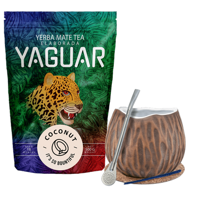 Yerba Mate Yaguar Kokosnöt Startset 500g