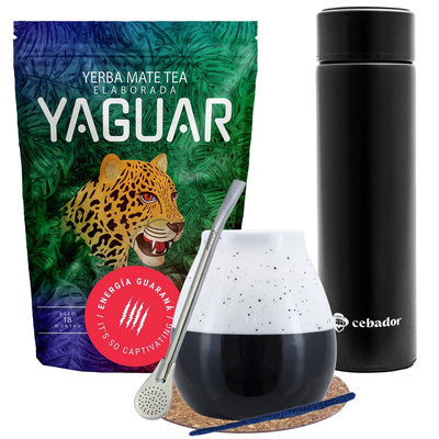 Yerba Mate Yaguar Energia 500 g set + termos