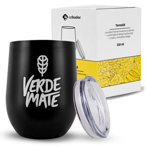 Yerba Mate Set: Termisk Matekopp TermoLid + 2x Bombilla