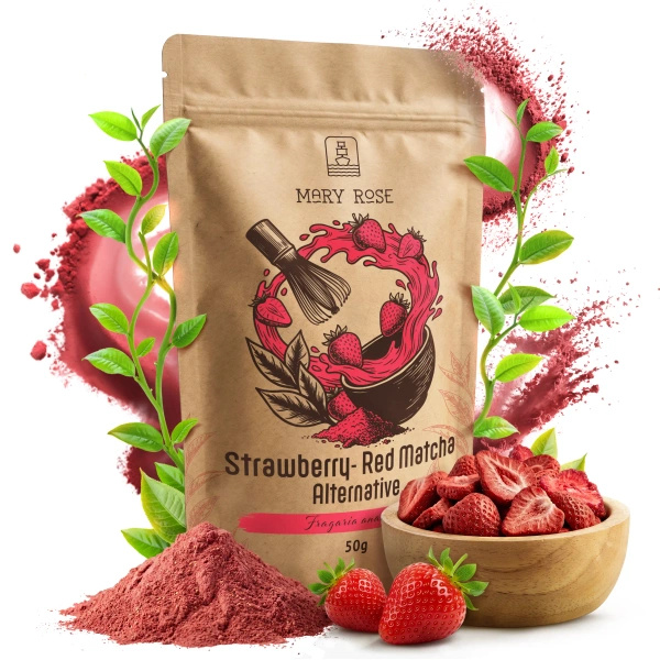 Mary Rose – Red Matcha Alternative – Jordgubbe (pulver) 50 g