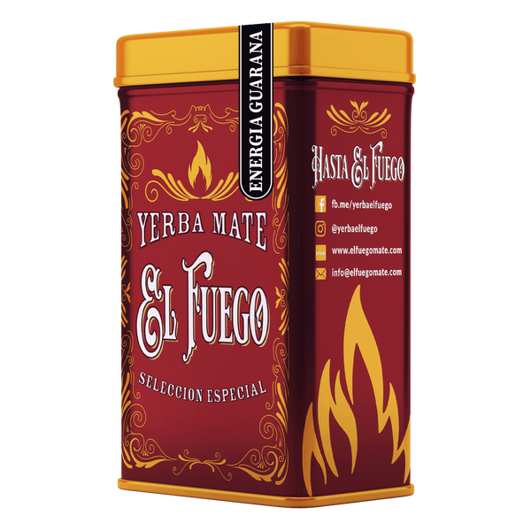 Yerbera – Metallburk + El Fuego Energia Guarana 0,5 kg