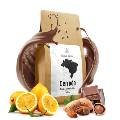Mary Rose - kaffe med hela bönor Brasilien Cerrado premium 400 g