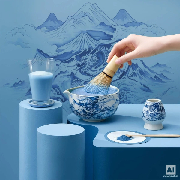 Set för bryggning av Matcha te
