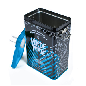 Yerbera – Metallburk + Verde Mate Green Más IQ Tropical 0,5 kg