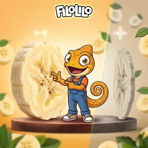 FiloLilo – Frystorkade bananer (skivor) 100 g