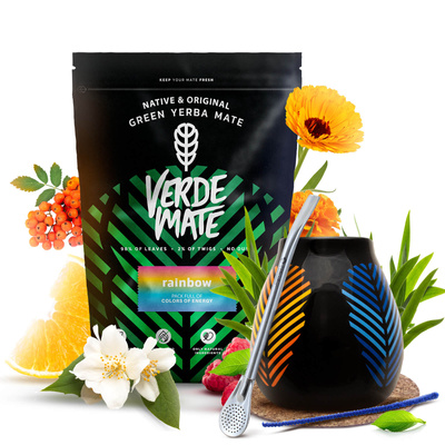Yerba Mate Set Verde Mate 400g 0,4kg Kalebass + Bombilla