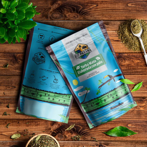 Yerba Mate set Rio Parana Energia Elaborada 2x500g + tillbehör