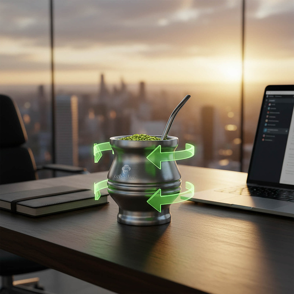 TermoColador – termosmugg för yerba mate – 190 ml (silver)