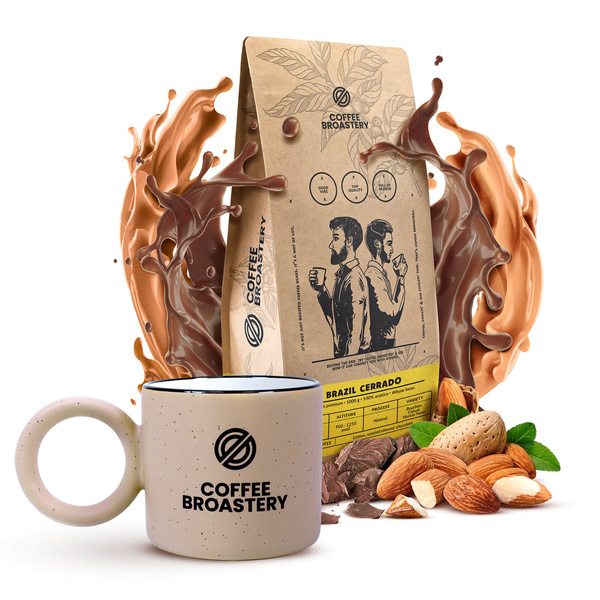 Coffee Broastery set: Brazil Cerrado kaffe + mugg