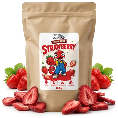 FiloLilo – Frystorkade jordgubbar (skivor) 100 g