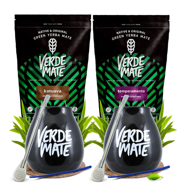 Yerba Verde Mate Katuava Temperamento 1kg set för två