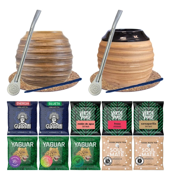 Kalebass keramik svart - Verde Mate - 300 ml
