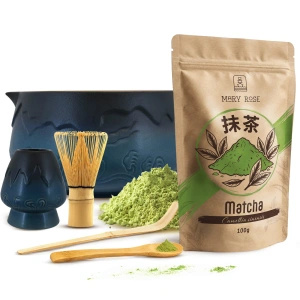 Set för bryggning av Matcha te