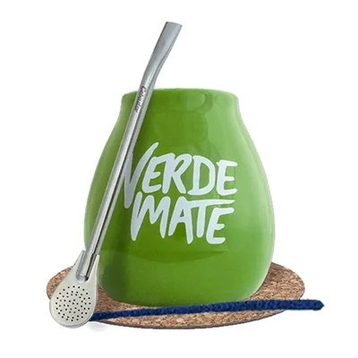 Startset Kalebass + Bombilla 19cm Yerba Mate