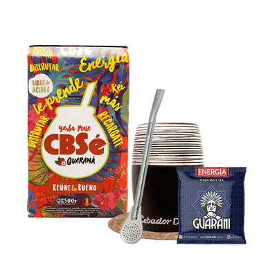 Yerba Mate CBSe Guarani 500 g Matero Bombilla