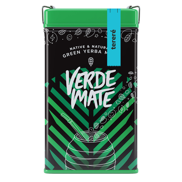 Yerbera – Metallburk + Verde Mate Green Tereré 0,5 kg