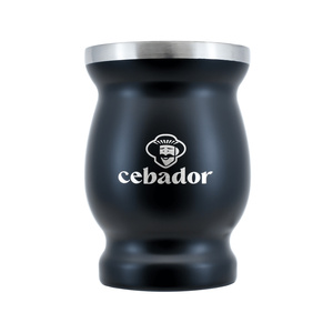TermoMate Cebador – termosmugg för yerba mate – 190 ml (svart)