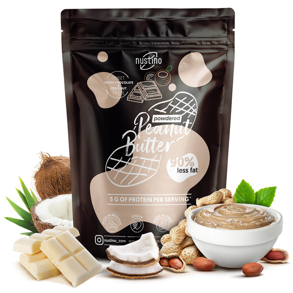 Nustino jordnötssmörspulver-set: blandade smaker 3x400g