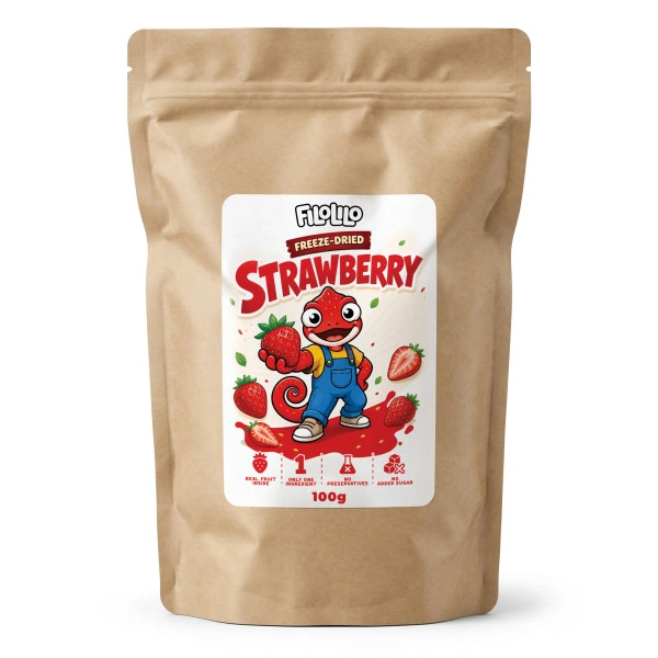 FiloLilo – Frystorkade jordgubbar (skivor) 100 g