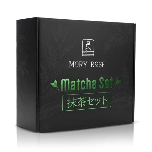 Presentset: 3x japanskt matcha + bambustillbehör