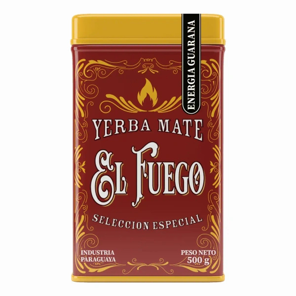 Yerbera – Metallburk + El Fuego Energia Guarana 0,5 kg