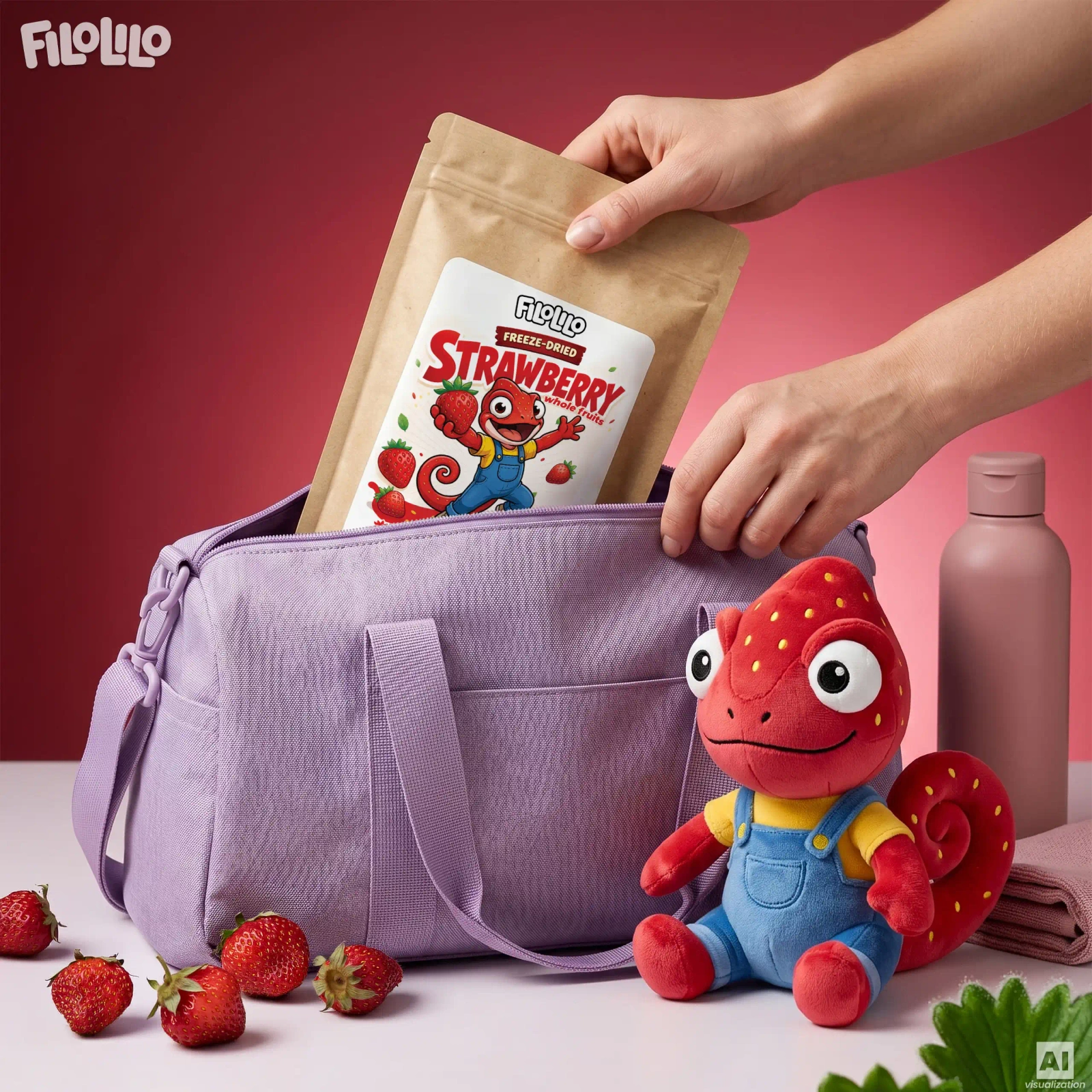 FiloLilo freeze-dried strawberry
