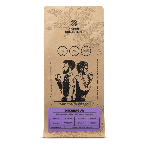 Bro Coffee Roastery - Hela bönor kaffe Nicaragua Colibrí Azul Speciality 1 kg