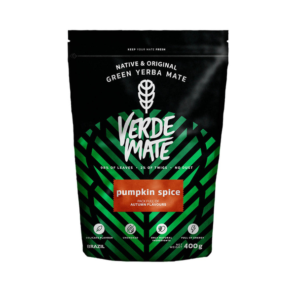 Startpaket Yerba Mate Verde Mate Pumpkin Spice 400 g + Kalebass Caldero Kittel