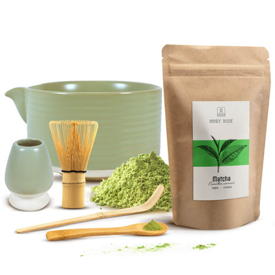 Set för bryggning av Matcha te