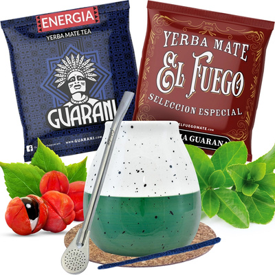 Yerba mate set Tykva + Bombilla 100g