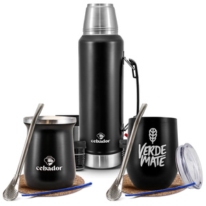Yerba Mate Set: Termos + 2x Termisk Matekopp