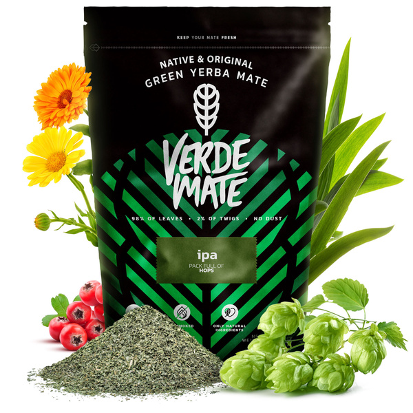 Yerba Mate Set Verde Mate IPA 500g 0,5kg Yerbomos + Kalebass + Bombilla