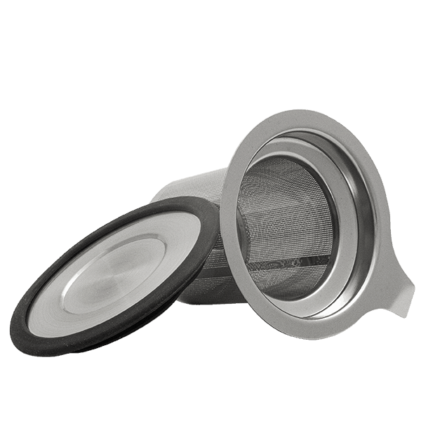 Sugkopp för yerba mate / te - modell "Enorme con tapa"