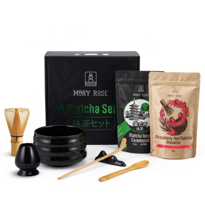 Presentset: japansk ceremoniell matcha + färgglatt alternativ till matcha