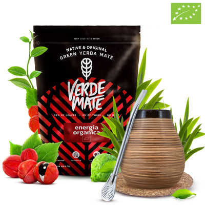 Yerba Mate Set Verde Mate 400g 0,4kg Kalebass + Bombilla