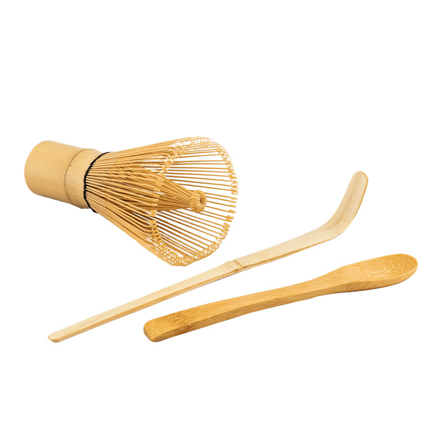 Presentset: premium-matcha + matchawan + bambustillbehör