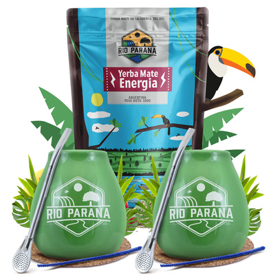 Yerba Mate Rio Parana Startpaket för två 500 g