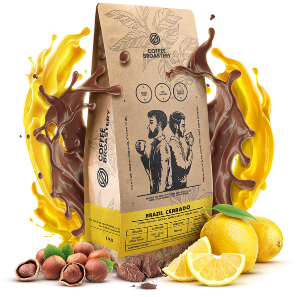 Bro Coffee Roastery presentset: Brazil Cerrado kaffe + kaffekolor + mugg
