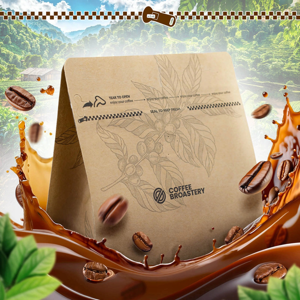 Bro Coffee Roastery - Hela bönor kaffe India Karnataka Premium 400 g