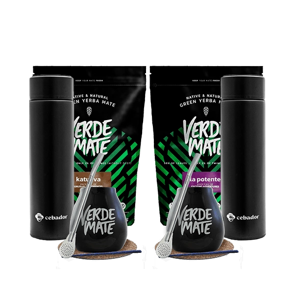 SET FÖR TVÅ Yerba Mate Bombilla Thermos