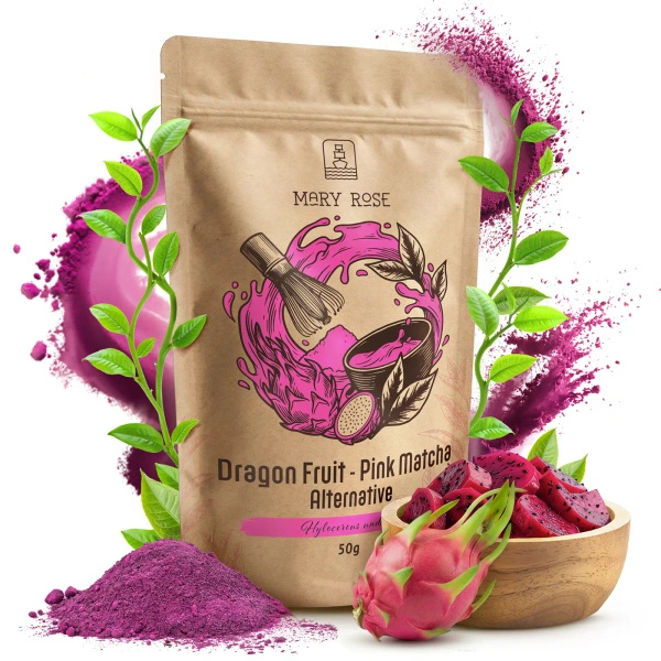 Presentset för att tillreda Pink Matcha