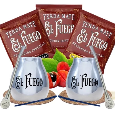 Yerba Mate Set för par El Fuego THE BEST