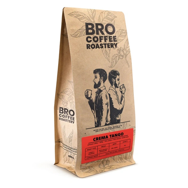 Bro Coffee Roastery – Hela bönor kaffe Crema Tango 400 g